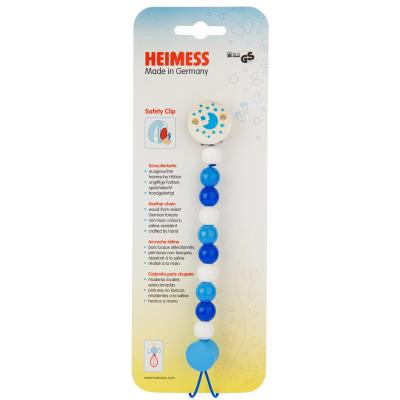 Кліпса для пустушок Heimess Синие бусинки (733900)