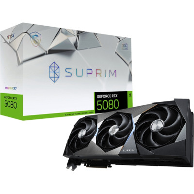 Відеокарта MSI GeForce RTX5080 16GB SUPRIM SOC (RTX 5080 16G SUPRIM SOC)