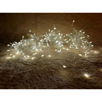 Гірлянда Luca Lighting кластер срібна струна, 15 м, теплий білий (8718861852677)