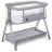 Ліжечко Lionelo приставне Luna Grey Concrete (LO-LUNA GREY CONCRETE)