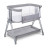 Ліжечко Lionelo приставне Luna Grey Concrete (LO-LUNA GREY CONCRETE)