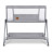 Ліжечко Lionelo приставне Luna Grey Concrete (LO-LUNA GREY CONCRETE)