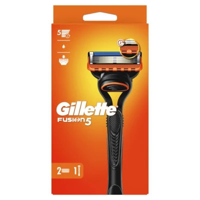 Бритва Gillette Fusion5 з 2 змінними картриджами (7702018874125/7702018866946)