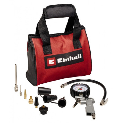 Пістолет для підкачки коліс Einhell набір 10 предметів (4139694)