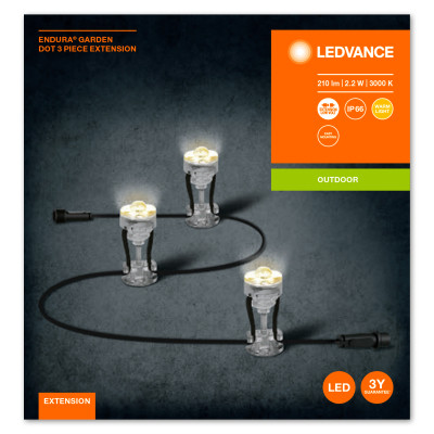 Світильник LEDVANCE ENDURA GARDEN DOT EXT3P 2,1W TP (4058075478510)