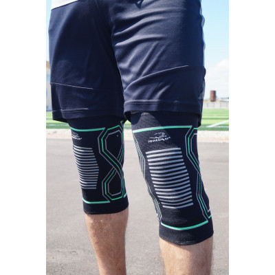 Фіксатор коліна PowerPlay PP-4099 Knee SupportЧорно/Зелені L/XL (PP_4099_L/XL_Bl/Green)
