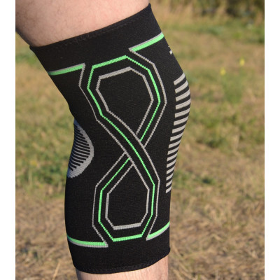Фіксатор коліна PowerPlay PP-4099 Knee SupportЧорно/Зелені L/XL (PP_4099_L/XL_Bl/Green)