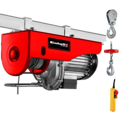 Лебідка Einhell тельфер TC-EH 500, 1000Вт до 500кг, трос 12м. 15кг (2255140)