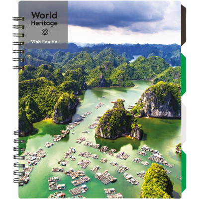 Блокнот Optima World Heritage B5 з розділювачами 120 аркушів, клітинка (O20356-24)