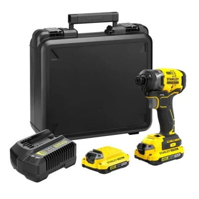 Гайковерт Stanley FatMax, 18V, 2x2Ah, 190Нм, 2900об/хв, 3800уд/хв (SFMCF820D2K)