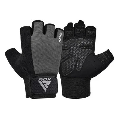 Рукавички для фітнесу RDX W1 Half Gray Plus S (WGA-W1HG-S+)