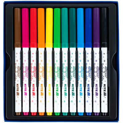 Фломастери Kite Creative Superwashable 12 кольорів (K-1152)