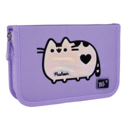 Пенал Yes Pusheen Shiny HP-0 твердий одинарний з двома клапанами (533628)