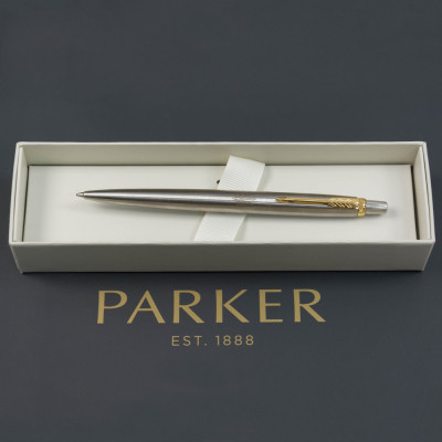 Ручка кулькова Parker JOTTER 17 UKRAINE SS GT BP Тризуб прозорий (16032_T010b)