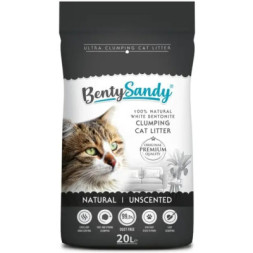 Наповнювач для туалету Benty Sandy Natural/Unscented без запаху 20 л/17.2 кг (BS-20001)