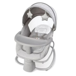 Крісло-гойдалка Mastela Заколисуючий центр-шезлонг 4 в 1 light gray (Mastela 8113)