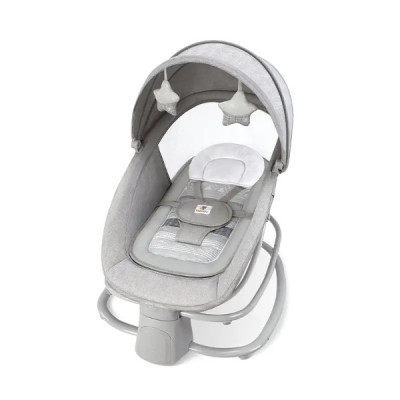 Крісло-гойдалка Mastela Заколисуючий центр-шезлонг 4 в 1 light gray (Mastela 8113)