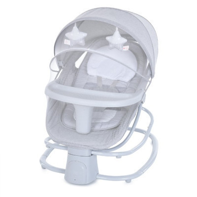 Крісло-гойдалка Mastela Заколисуючий центр-шезлонг 4 в 1 light gray (Mastela 8113)