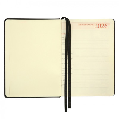 Тижневик Leo planner А5 датований 2026 &quot;Persona&quot;, твердий, чорний, 368 сторінок (252665)