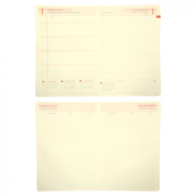 Тижневик Leo planner А5 датований 2026 &quot;Persona&quot;, твердий, чорний, 368 сторінок (252665)