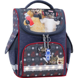 Портфель Bagland з ліхтариками Успіх 12 л. сірий 188к (00551703) (80213852)