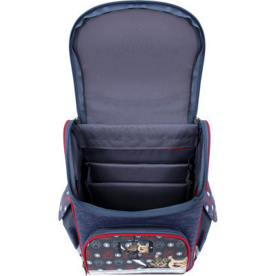 Портфель Bagland з ліхтариками Успіх 12 л. сірий 188к (00551703) (80213852)