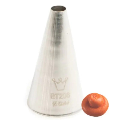 Кондитерська насадка Martellato Round 6 мм (BT 206)