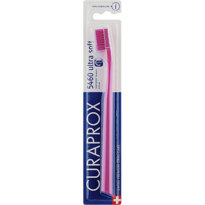 Зубна щітка Curaprox CS 5460 Ultra Soft Ультрам&#039;яка D 0.10 мм Рожева з рожевою щетиною (CS 5460-10)