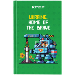 Книга записна Kite UA А6, 80 аркушів, клітинка (K24-199-4)