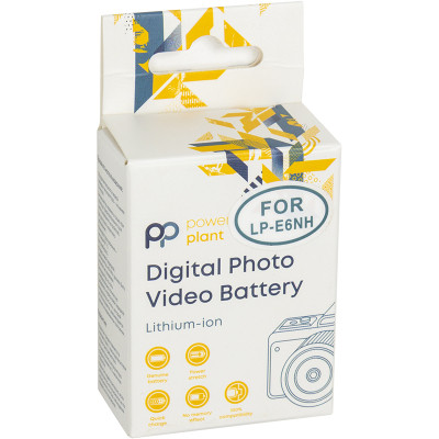 Акумулятор до фото/відео PowerPlant Canon LP-E6NH 2250mAh (CB970551)