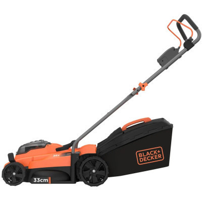 Газонокосарка Black&amp;Decker акумуляторна 36 В, 2.5 Ач, 32 см, 2 АКБ та ЗП (BCMW3336L2)