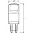 Лампочка Osram LEDPIN40 3,8W/840 230V CL G9 FS1 (4058075432420)