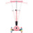 Самокат Globber Junior Foldable Lights до 50 кг 2+ Пастельно-рожевий з квітами (433-210)