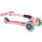 Самокат Globber Junior Foldable Lights до 50 кг 2+ Пастельно-рожевий з квітами (433-210)