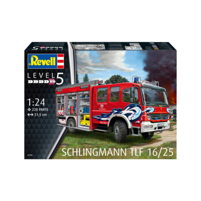 Збірна модель Revell Пожежна машина цистерна TLF 16/25 рівень 5 масштаб 1:24 (RVL-07586)