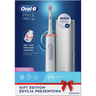 Електрична зубна щітка Oral-B Pro 3 3500 D505.513.3X WT (4210201395539)