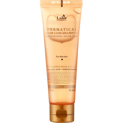 Шампунь La&#039;dor Dermatical Hair Loss Shampoo For Thin Hair Для тонкого волосся 50 мл (8809181936595)