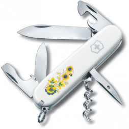 Ніж Victorinox Spartan Ukraine White &quot;Квіти&quot; (1.3603.7_T1050u)