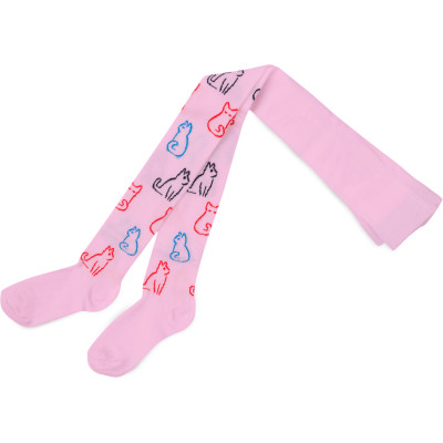 Колготки дитячі UCS Socks з котиками (M0C0301-2295-3G-pink)