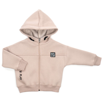Спортивний костюм дитячий Toontoy флісовий з капюшоном (24271-110B-beige)