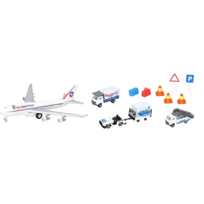 Ігровий набір Dickie Toys Аеропорт, 3 машинки,1 літак, 13 аксесуарів (3743001)