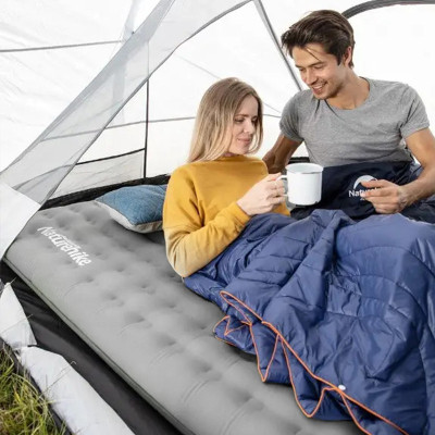 Матрац надувний Naturehike NH19QD010 200 х 140 см Grey (6927595773963)