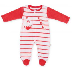 Чоловічок дитячий Bibaby в смужку &quot;Lovely&quot; (60173-68G-coral)
