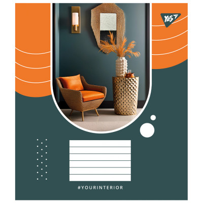 Зошит Yes Your interior А5 60 аркушів клітинка (767149)