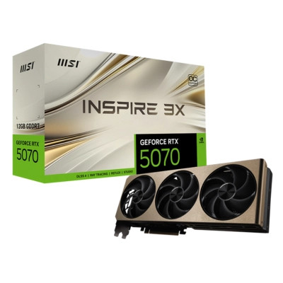 Відеокарта MSI GeForce RTX5070 12Gb INSPIRE 3X OC (RTX 5070 12G INSPIRE 3X OC)
