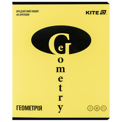 Зошит Kite предметний Bright 48 аркуші, клітинка, геометрія (K25-240-11)