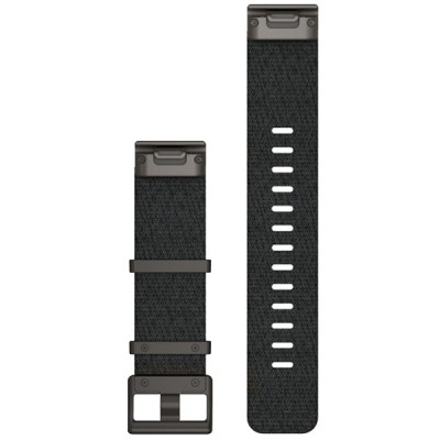 Ремінець до смарт-годинника Garmin MARQ, QuickFit 22m, Jacquard-weave Nylon Strap, Heathered Black (010-12738-03)