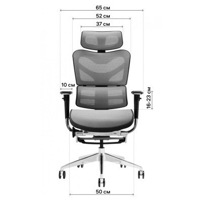 Офісне крісло GT Racer X-702L Bright Gray (X-702L Bright Gray (W-20))