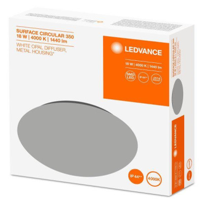 Світильник LEDVANCE SF Circular LED 350 18W/4000K IP44 (4058075617964)