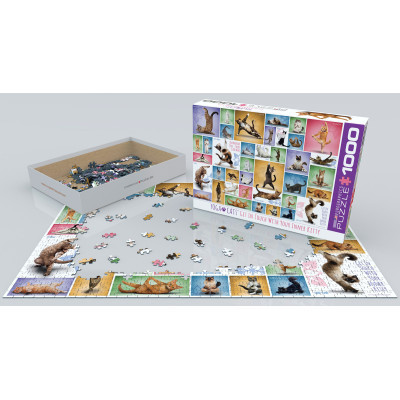 Пазл Eurographics Йога Кішки 1000 елементів (6000-0953)